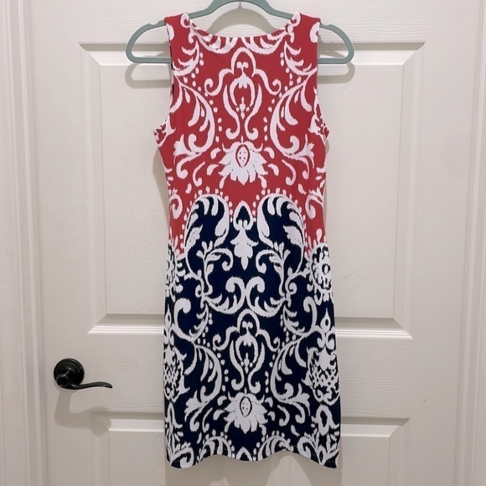 NWT- Charter Club Petite Sleeveless Red, White & Blue Mini Dress